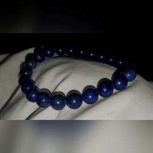 Lapis Handmade Stretch Bracelet